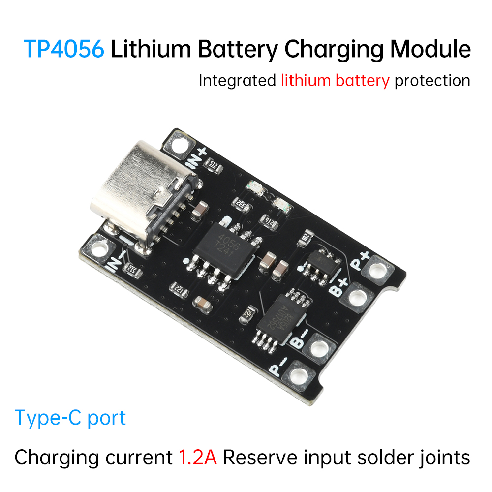 5pcs Type C DC 4-8V TP4056 Li- - Li Ion Charger Module recension och pris