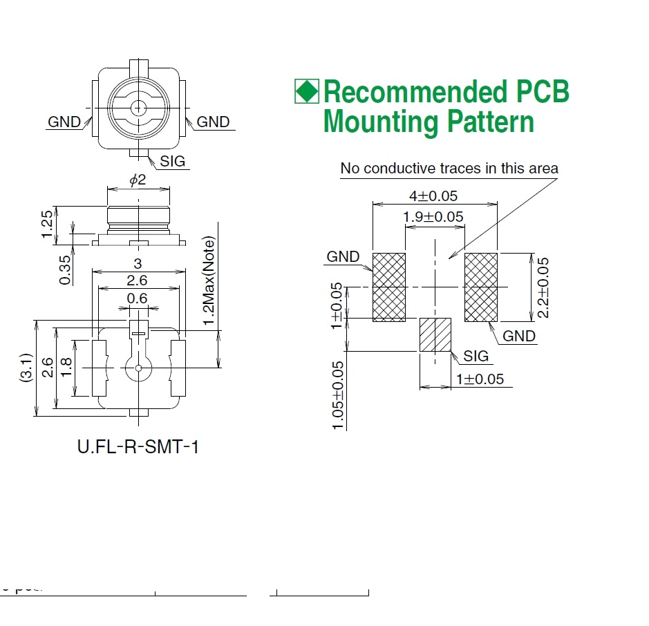 10PCS/U.FL-R-SMT-1  RF coaxial - Ipex Connector recension och pris