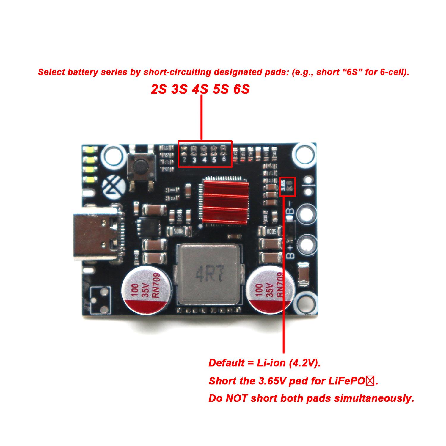 45W 2S To 6S Power Bank PD Fas - Li Ion Charger Module recension och pris