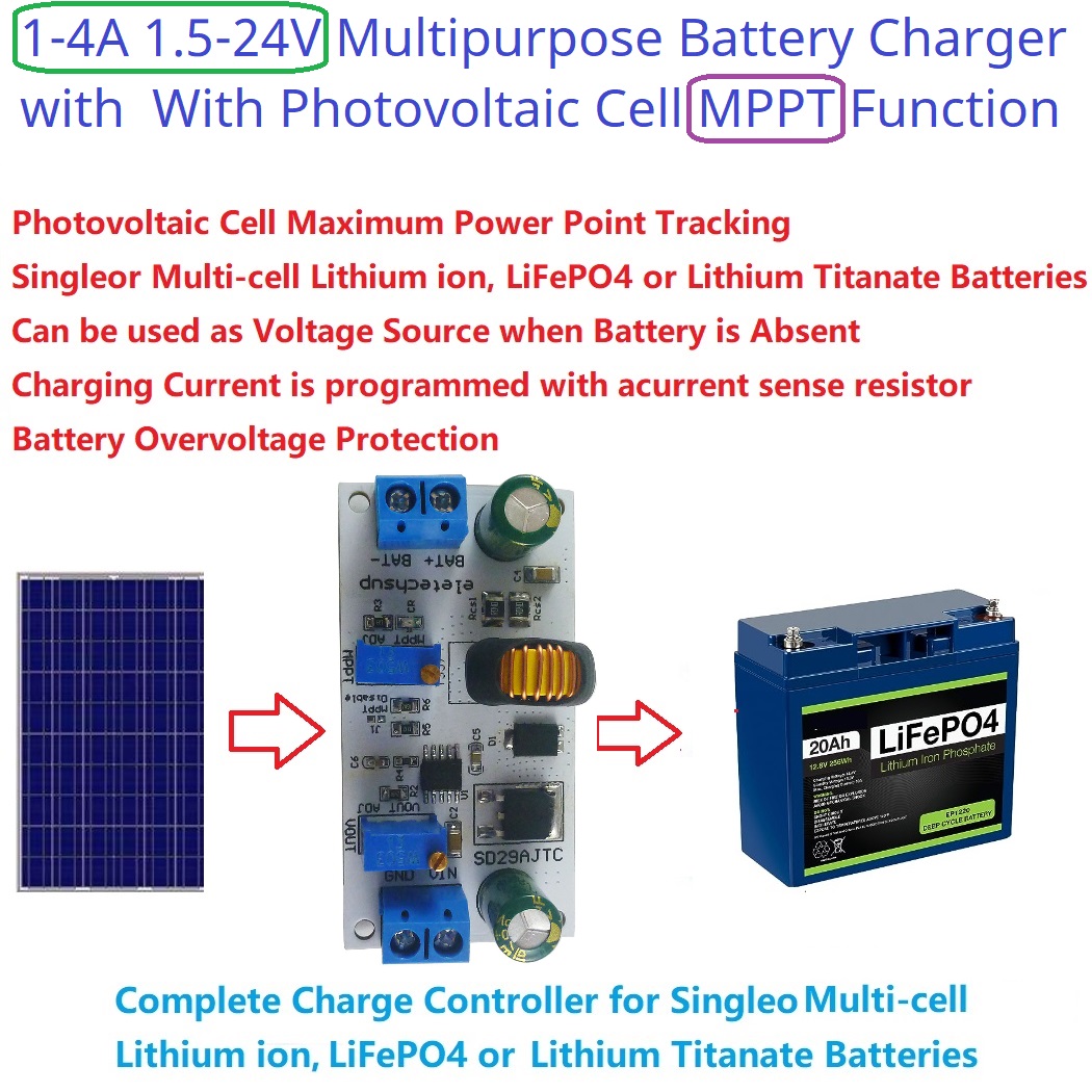 MPPT Solar Charge Controller M - Li Ion Charger Module recension och pris