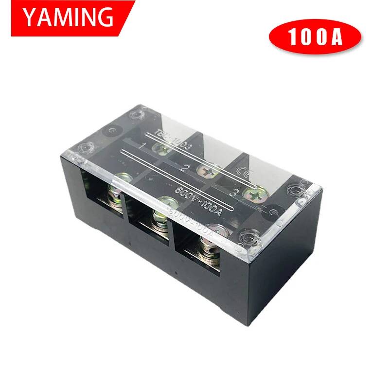 2pcs TBC-1003 100A 3P 600V 6 S - Screw Terminal Block recension och pris