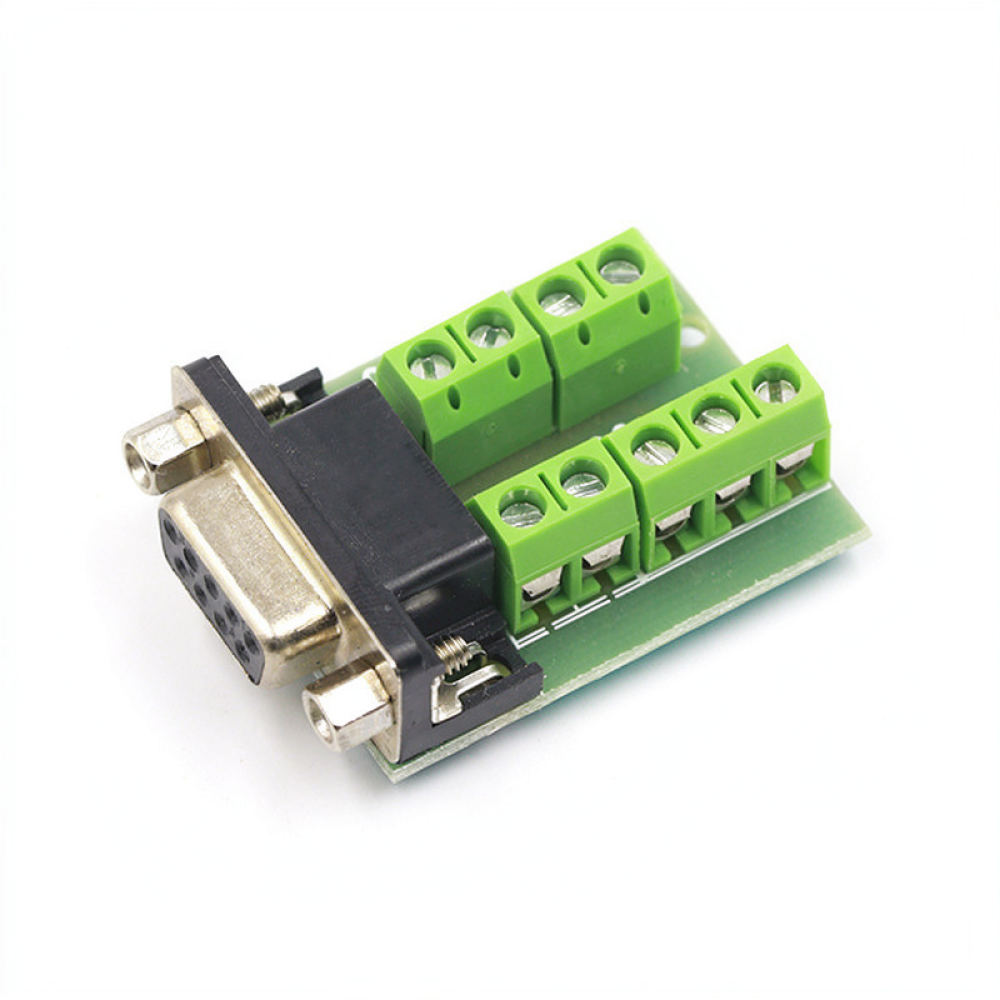 Solderless DB9 Connector For F - Screw Terminal Block recension och pris