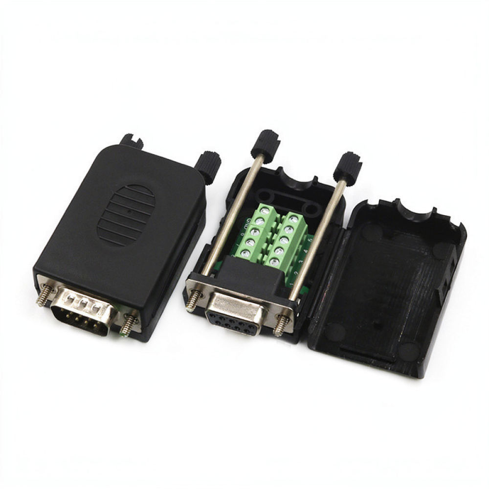 Solderless DB9 Connector For F - Screw Terminal Block recension och pris