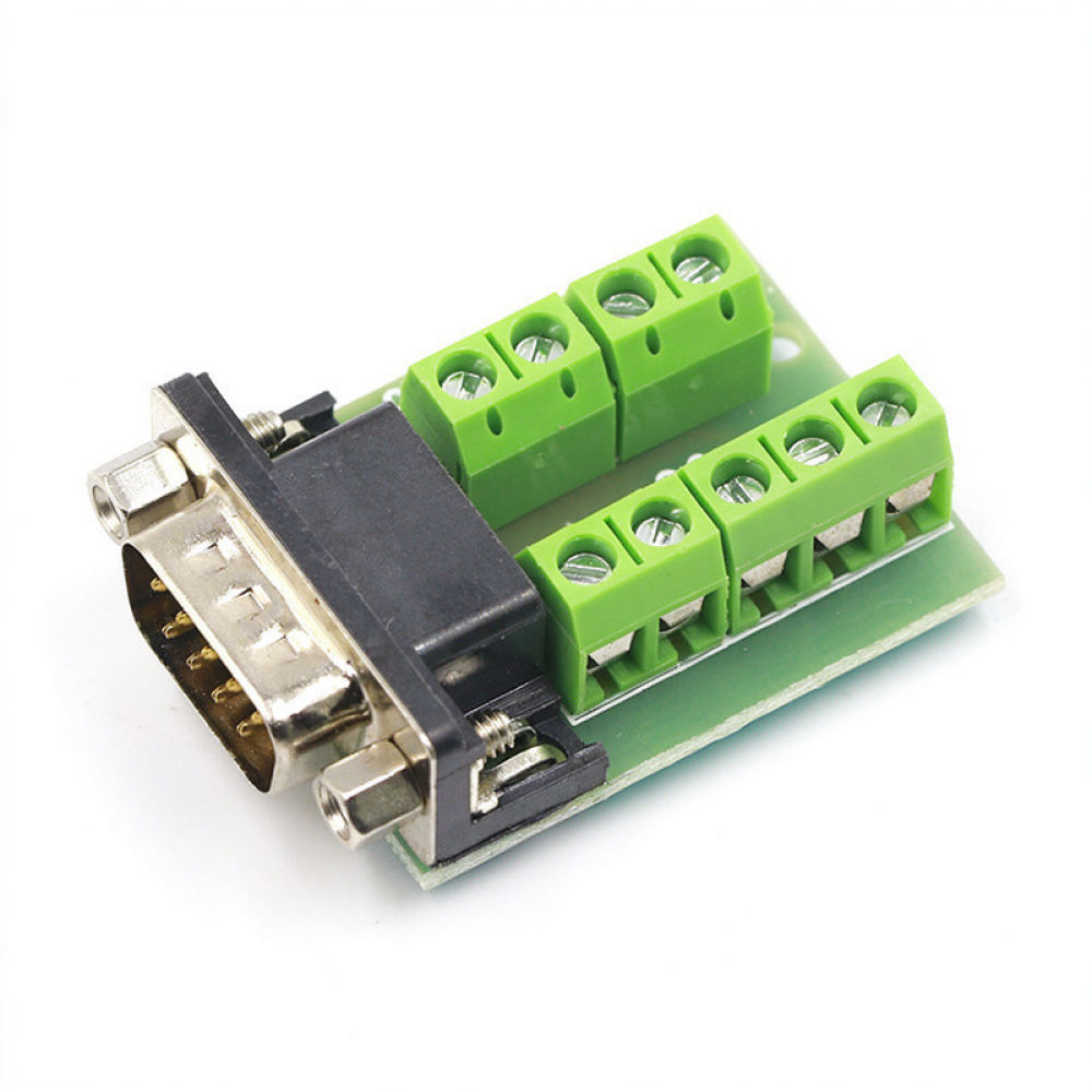 Solderless DB9 Connector For F - Screw Terminal Block recension och pris