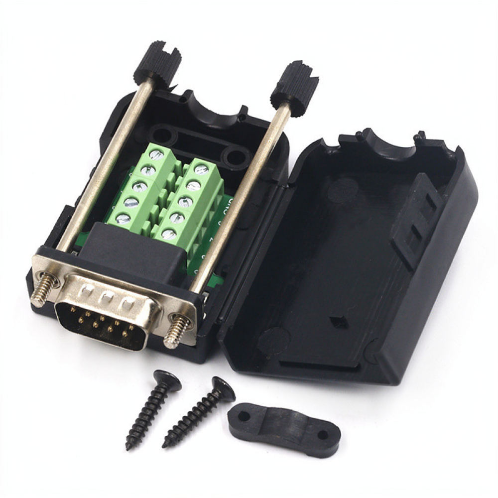 Solderless DB9 Connector For F - Screw Terminal Block recension och pris