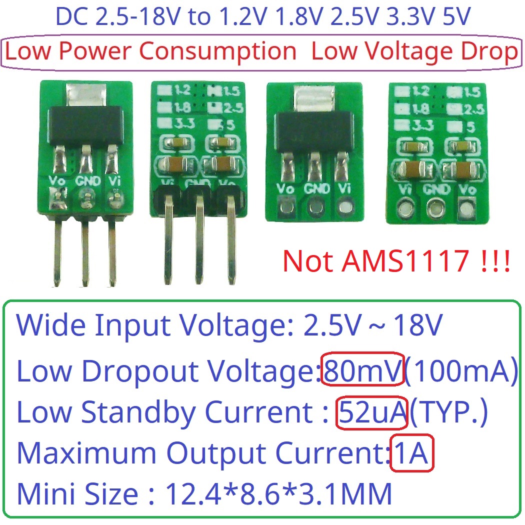 AMS1117 7805 Compatible LDO Mo - Ams1117 Module recension och pris