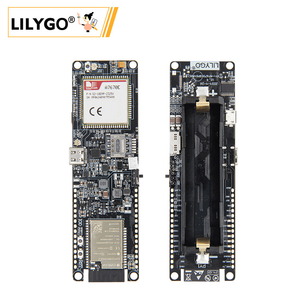 LILYGO T-A7670E ESP32 Module,  - Esp32 Battery Holder Lipo recension och pris