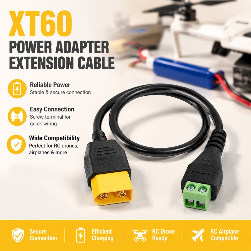 XT60 Connector Male Female To  - Screw Terminal Block recension och pris