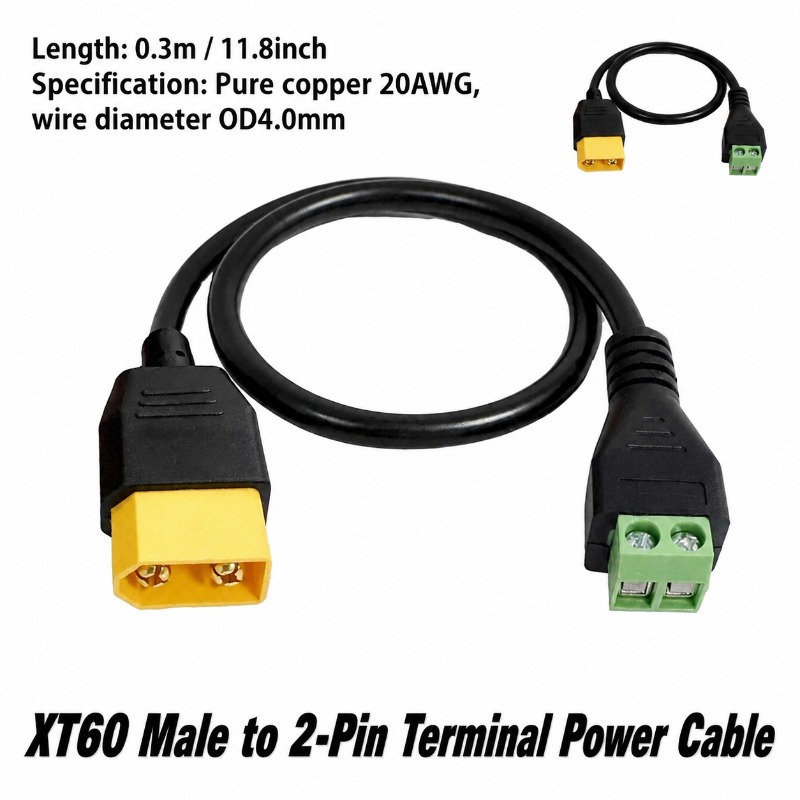 XT60 Connector Male Female To  - Screw Terminal Block recension och pris