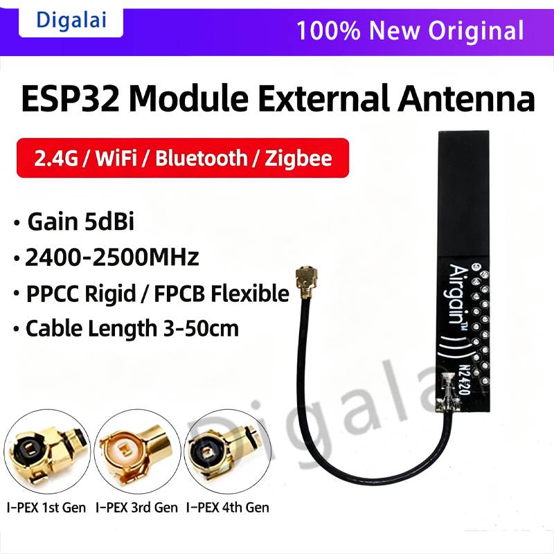 ESP32 Antenna 2.4GHz WiFi Blue - Ipex Connector recension och pris