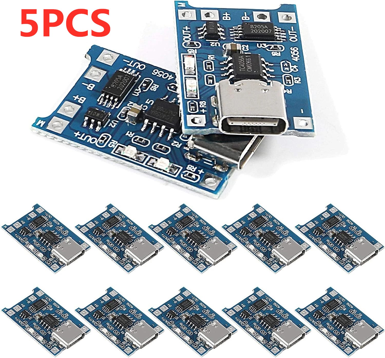 2/5PC Type-C Micro Mini 5V1A 1 - Li Ion Charger Module recension och pris
