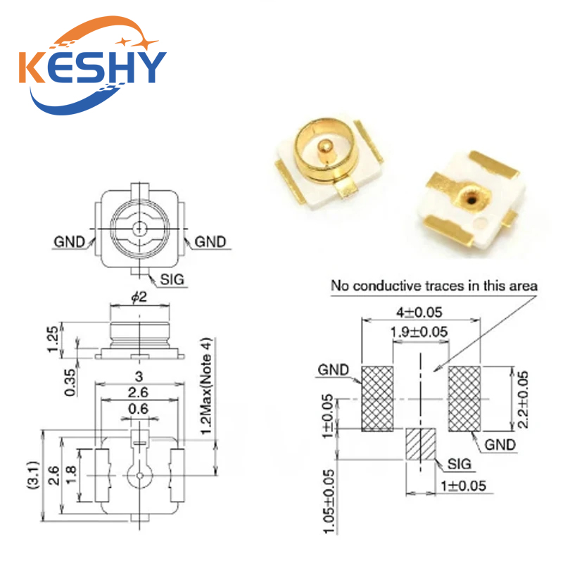 10PCS U.FL-R-SMT U.FL IPEX / I - Ipex Connector recension och pris