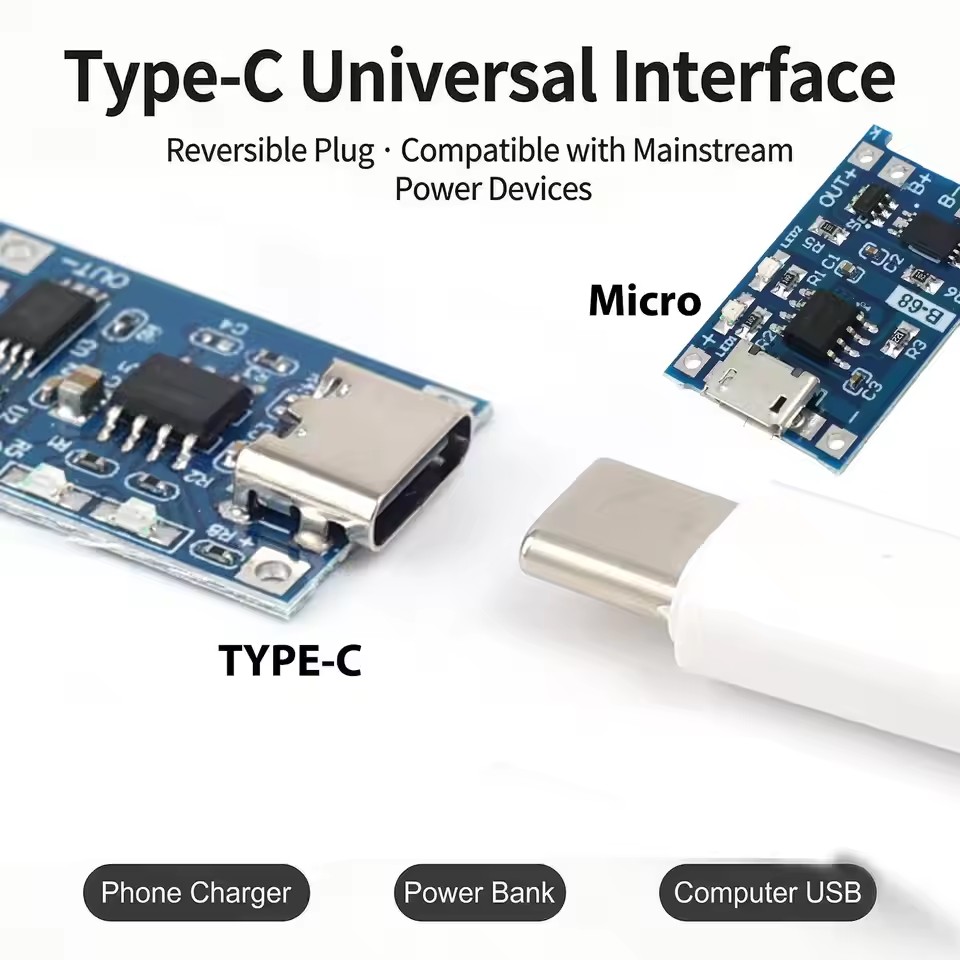 USB Type-C TP4056 Charging Mod - Micro Usb Cable recension och pris
