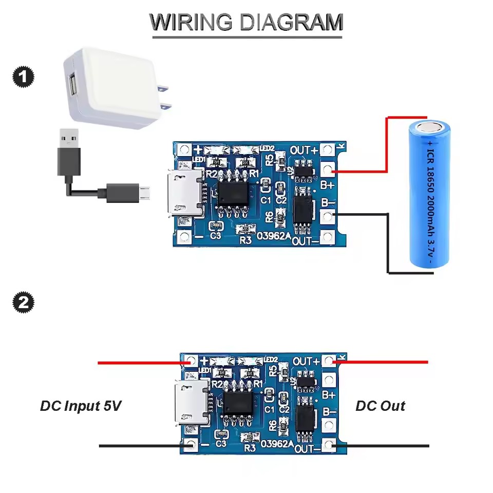 USB Type-C TP4056 Charging Mod - Micro Usb Cable recension och pris